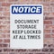 Signmission Document Storage Keep Locked At, 12 in W x Rectangle, Plastic OS-2PACK-NS-P-1218-V-11426 - alternate 4